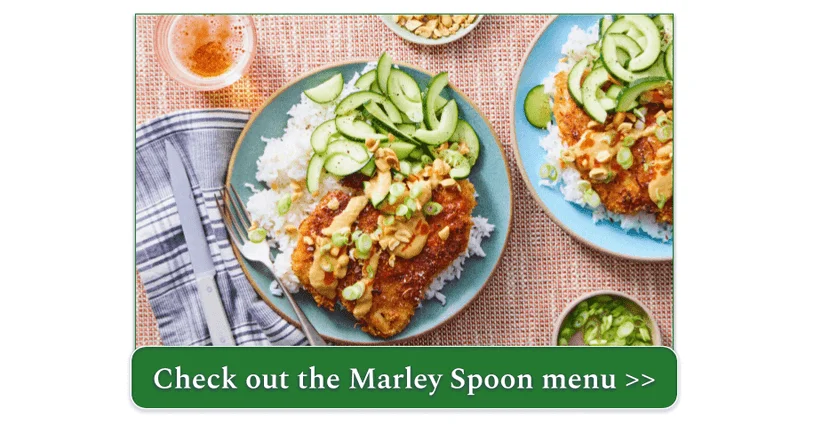 Crispy Coconut Chicken with Peanut Sauce & Pickled Cucumbers by Marley Spoon