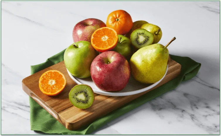 Selection of fruit on a plate from HelloFresh