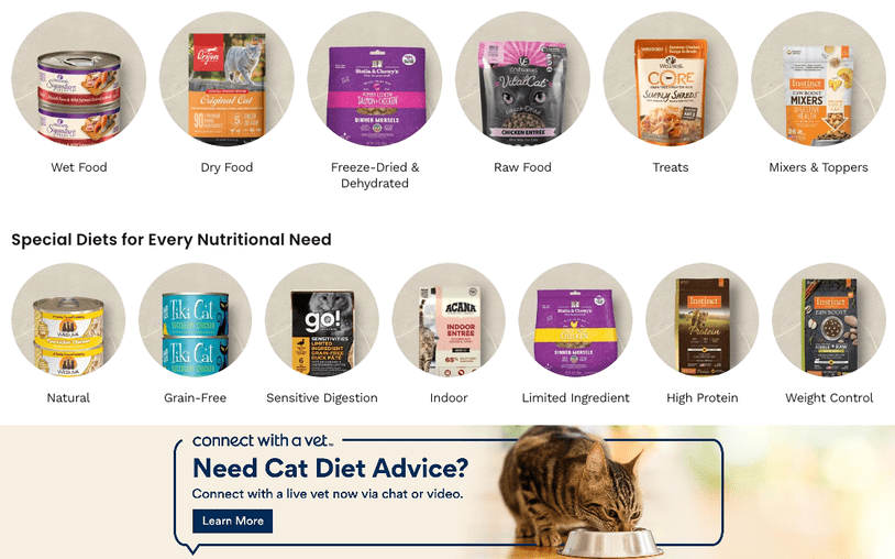 Check out the Chewy menu >>