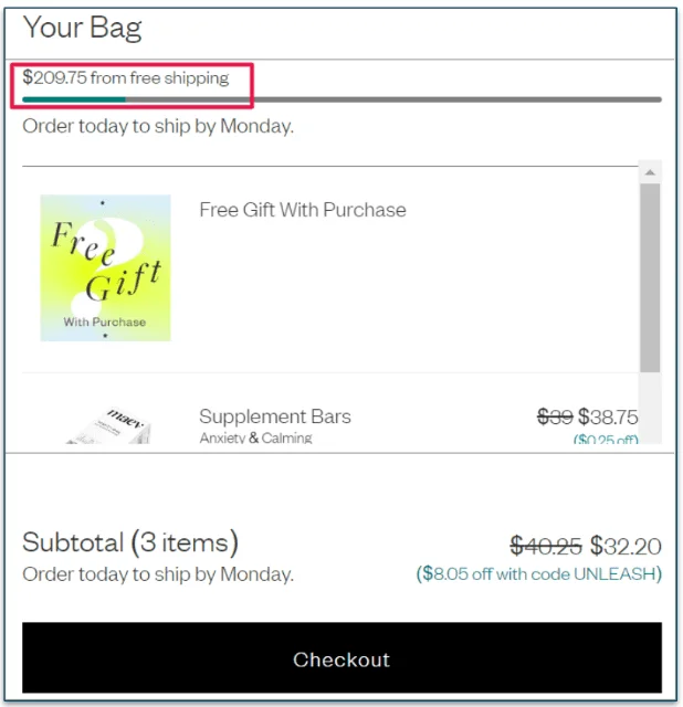 Maev shopping cart breakdown