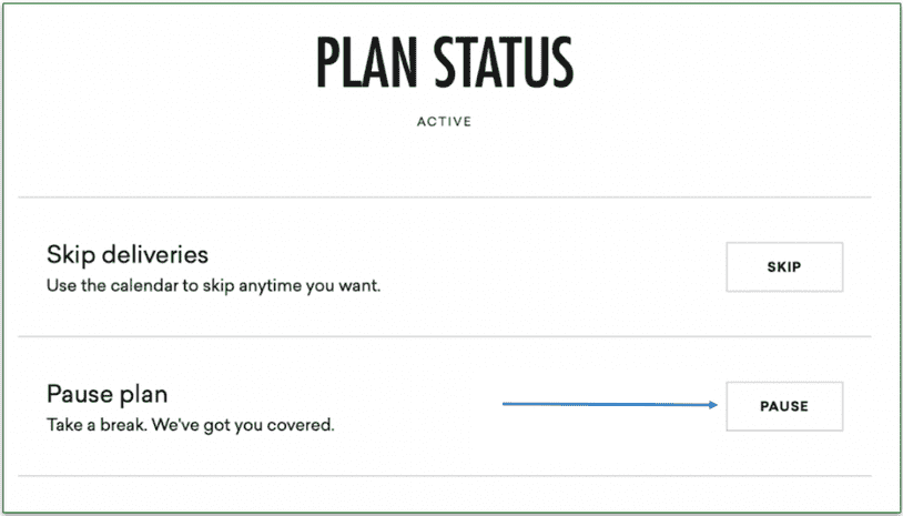 Step 2 - Pause Plan
