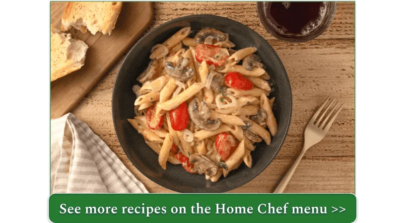 Customize the Mushroom Parmesan Penne to suit your taste