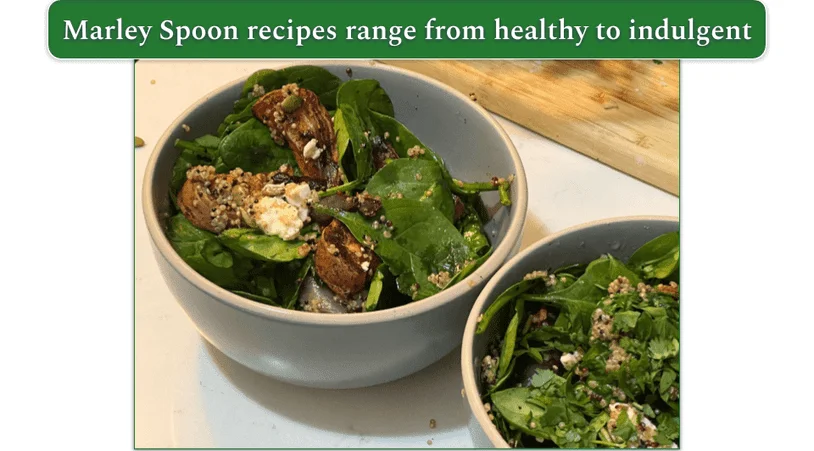 Marley Spoon’s Superfood Spinach & Quinoa Salad