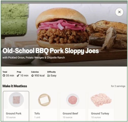 Customize meals to suit your needs