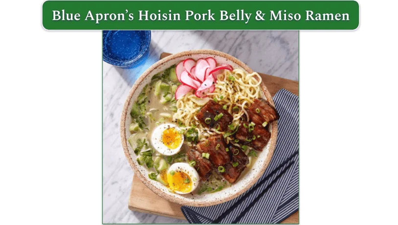 Blue Apron’s Hoisin Pork Belly & Miso Ramen