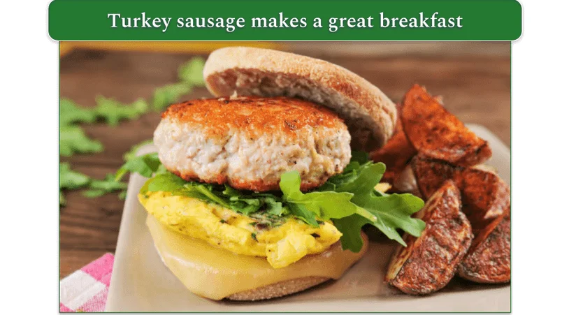 Home Chef's Turkey Sausage & Sun-Dried Tomato Sandwich