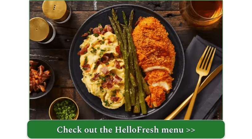 HelloFresh's Crispy Cheddar Chicken