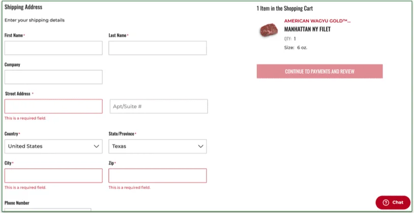 Enter your personal information to checkout