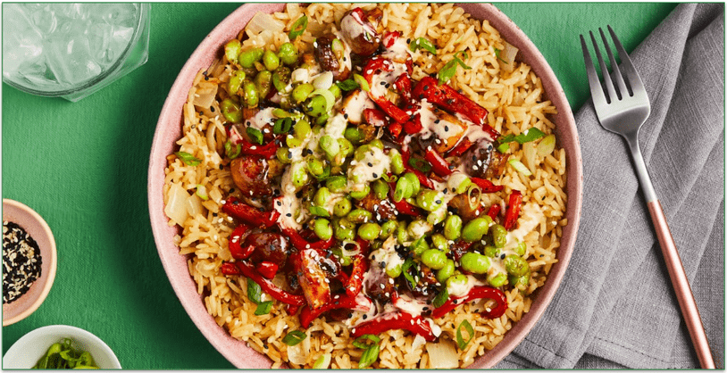 Green Chef's Hoisin Mushroom & Edamame Bowl