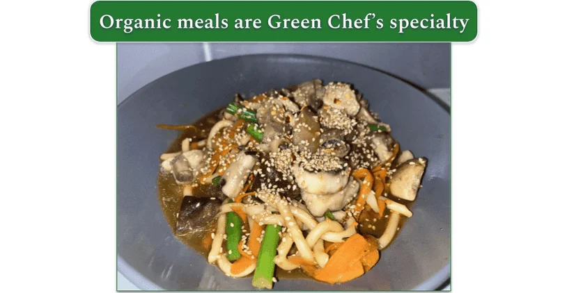 Green Chef’s Miso Noodles