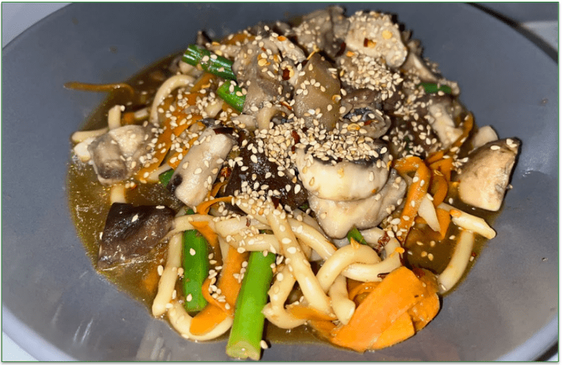 Green Chef's vegan Miso Noodles