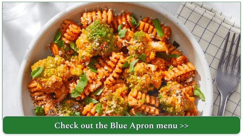 Blue Apron's Whole Grain Pasta & Cauliflower with Creamy Romesco Sauce & Capers