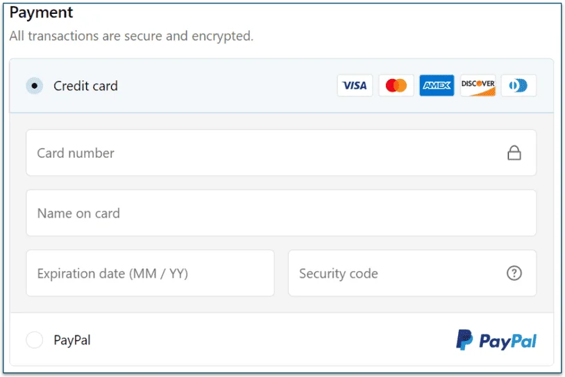 Maev payment methods