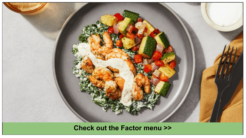 Factor Vegan Meal Delivery Menu and Options