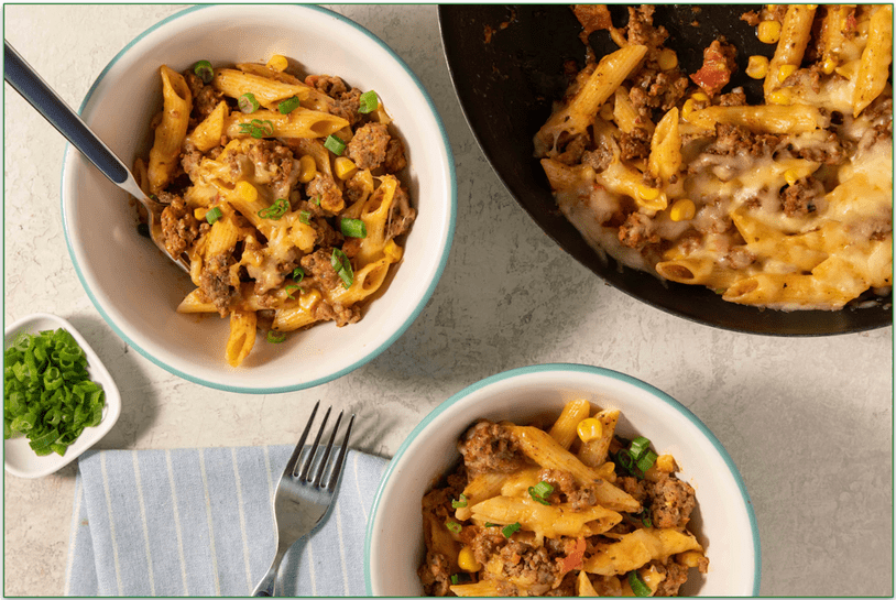 Home Chef's One-Pan Beef Enchilada Pasta