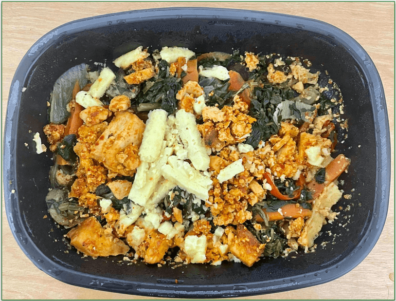 BistroMD’s Gochujang Tofu with Sweet Potato Noodle Japchae in a tray