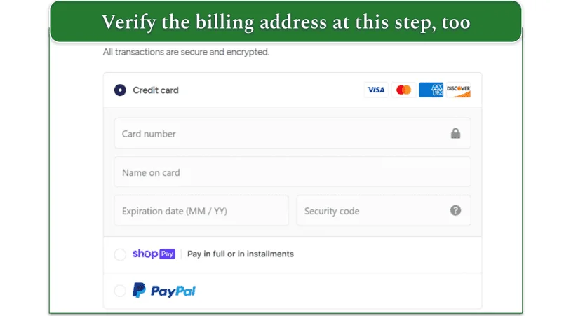 Javvy Coffee's payment options