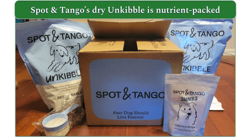 deliveryrank’s reviewer’s delivery of a spot and tango box with unkibble 