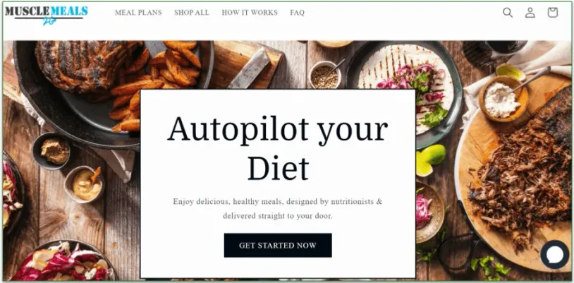 Muscle Meals 2 Go's homepage