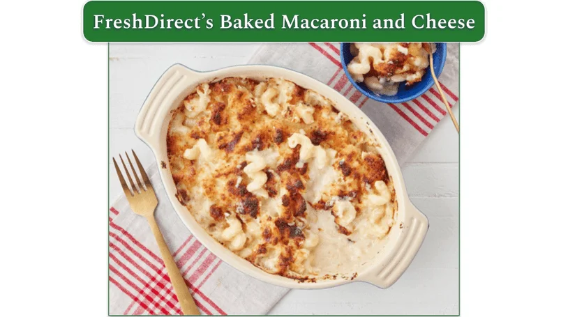 Image of FreshDirect's Baked Macaroni and Cheese with Parmesan Breadcrumbs