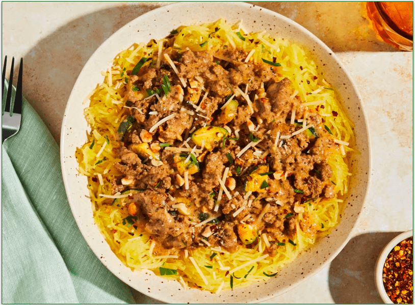 a picture of the Creamy Turkey Bolognese from Green Chef