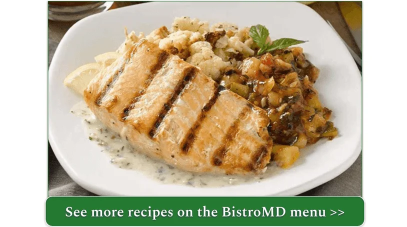 BistroMD's Grilled Salmon with Creamy Pesto