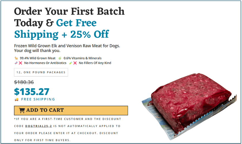 Get free shipping and 25% off your first order