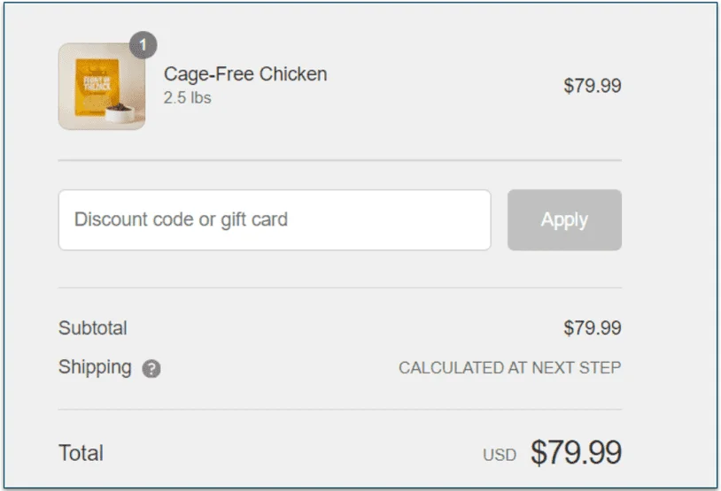 The Front of the Pack price breakdown