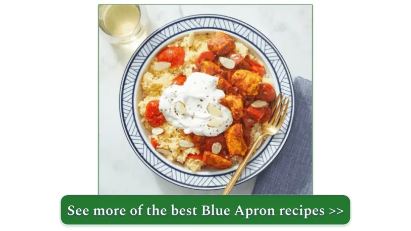 Image of the Shawarma-Spiced Chicken dish from Blue Apron