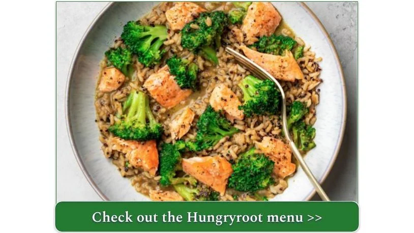 Green Curry Salmon & Broccoli Bowl from Hungryroot
