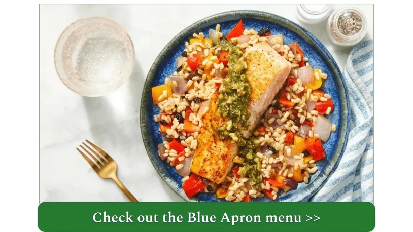Blue Apron's Seared Salmon and Walnut-Cilantro Sauce
