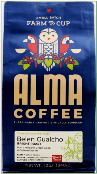 a screenshot of the belen gualcho coffee from alma coffee
