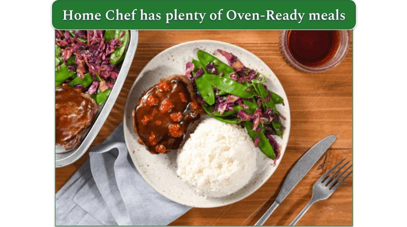 Image of Home Chef's Soy-Miso Sirloin dish