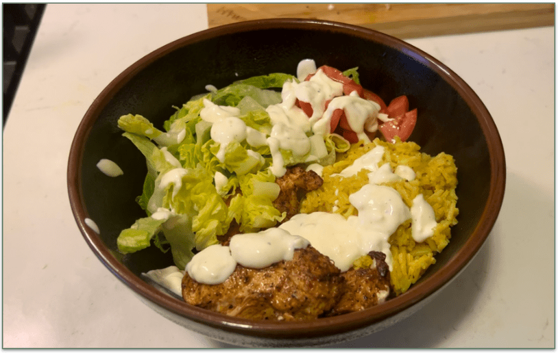 Dinnerly’s Halal Cart-Style Chicken