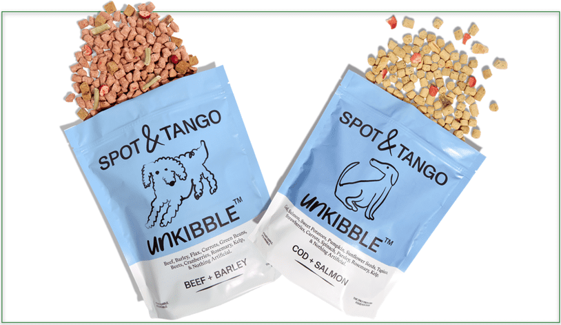 Image showing 2 open packs of Unkibble with the food visible