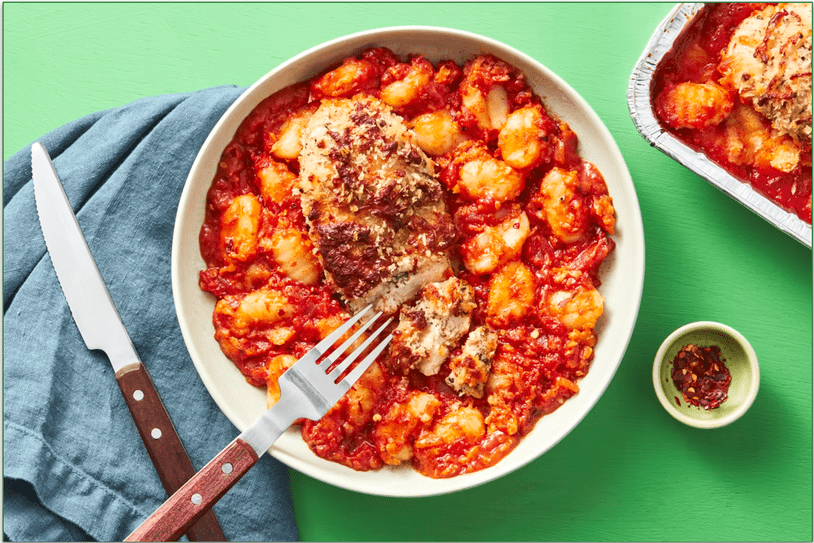 HelloFresh's Oven-Ready Chicken & Gnocchi Bake with Marinara Sauce & Italian Herbs