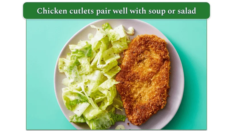 Dinnerly's Crispy Chicken Cutlet