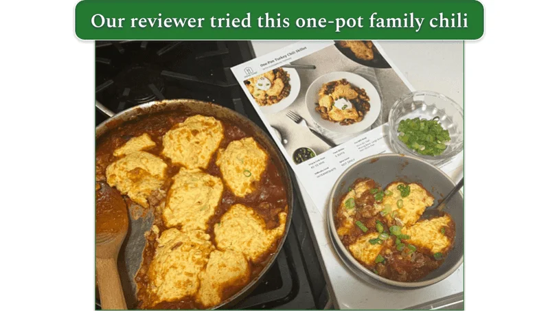 Home Chef’s One-Pan Turkey Chili Skillet