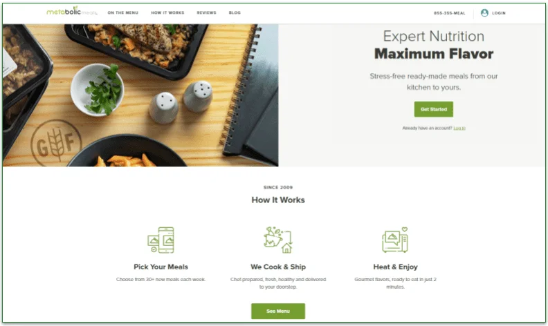 Metabolic Meals’ dishes are balanced and chef-created