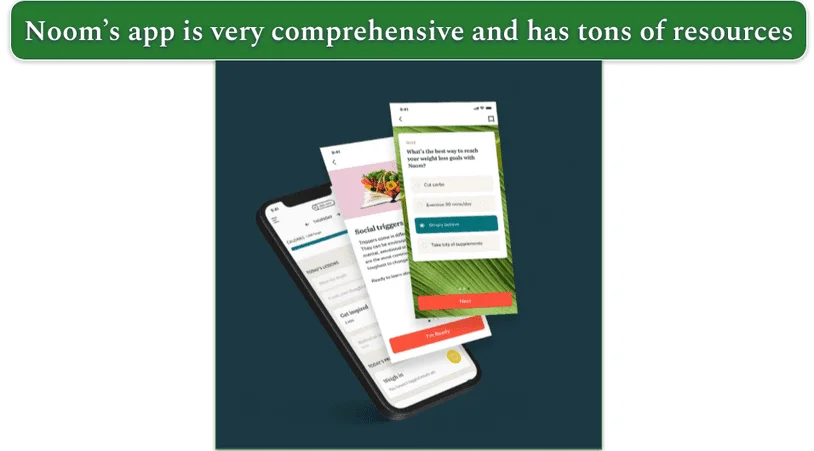 Noom's mobile app