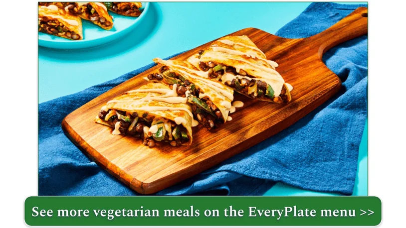 Spicy Bean & Pepper Quesadillas by EveryPlate