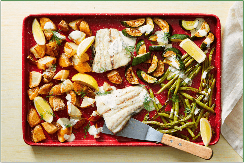 Marley Spoon's Sheet Pan Barramundi