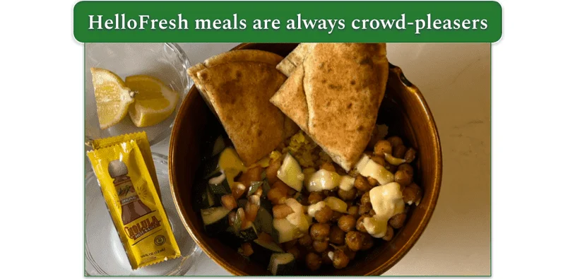 HelloFresh’s Streetcart Chickpea Bowls