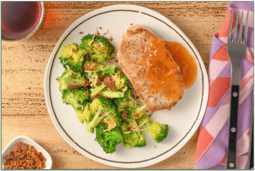 Home Chef's Apricot Mostarda Pork Chop