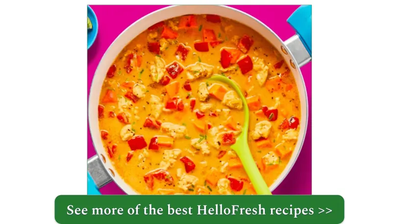 a screenshot of hellofresh's One-Pot Thai Coconut Curry Turkey Soup