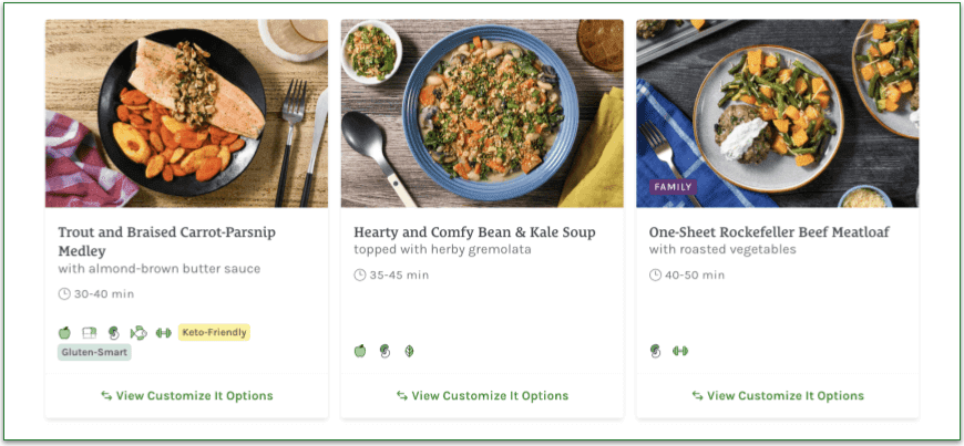 Check out the Home Chef menu >>