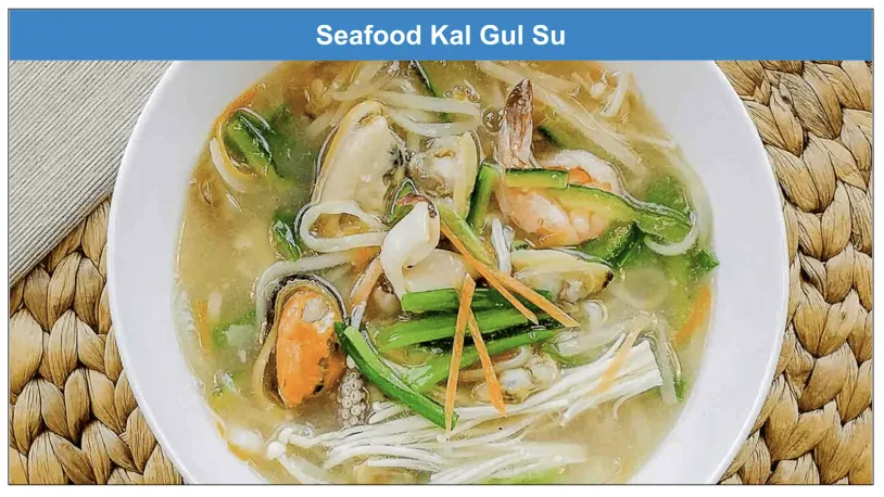 doofood menu, kal guk su