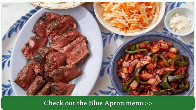 Grilled Steak Fajitas from Blue Apron