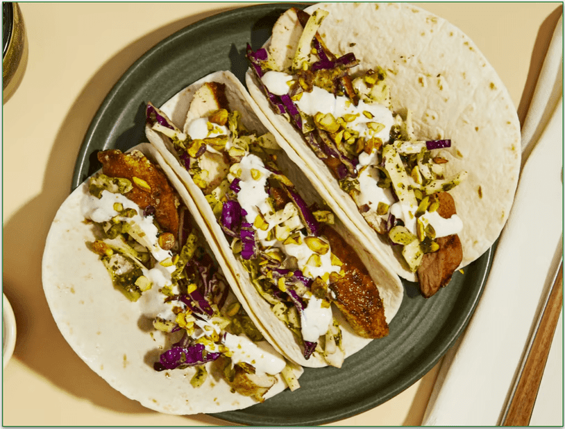 Green Chef's Turkish-Spiced Chicken Tacos