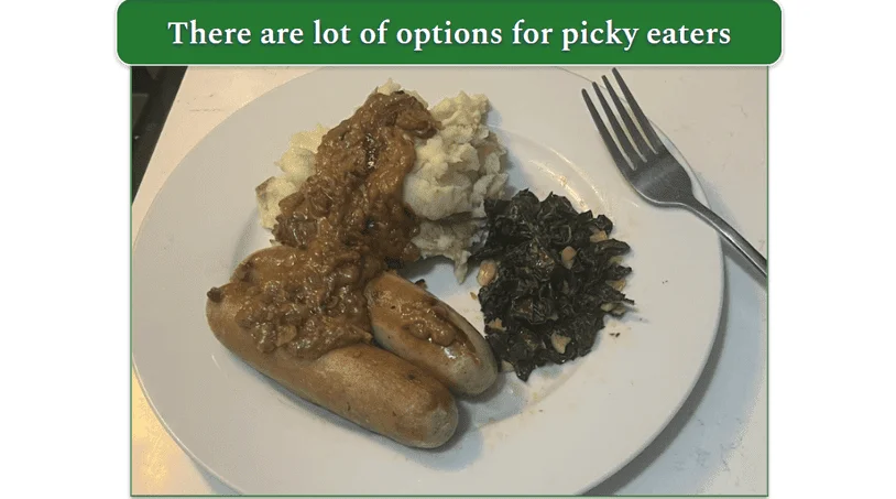 Marley Spoon Sausage and mash meal kit